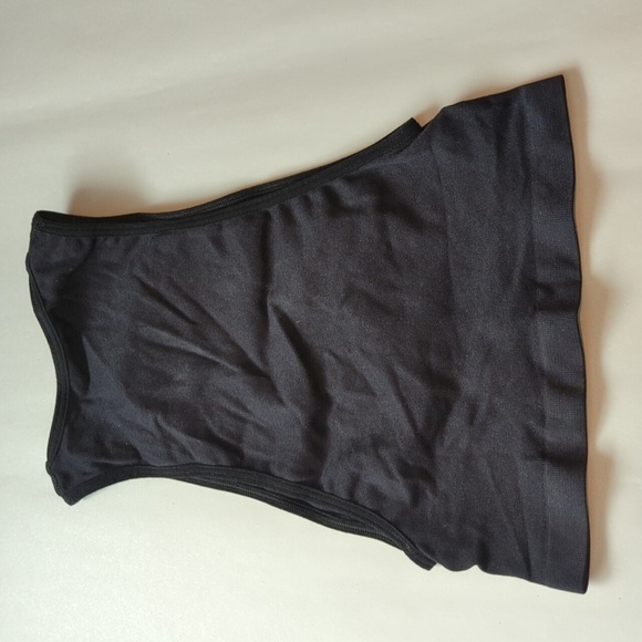 Out From Under Urban Outfitters Black Crop Tank Top Peek A Boo XS/S High Neck - Picture 6 of 6